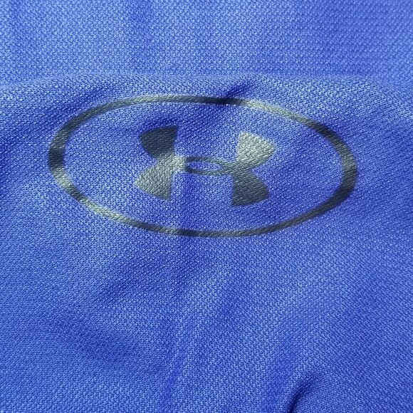 Under Armour Threadborne 3/4 Sleeve Utility Blue Men Small Fitted Gym Training - Picture 3 of 8